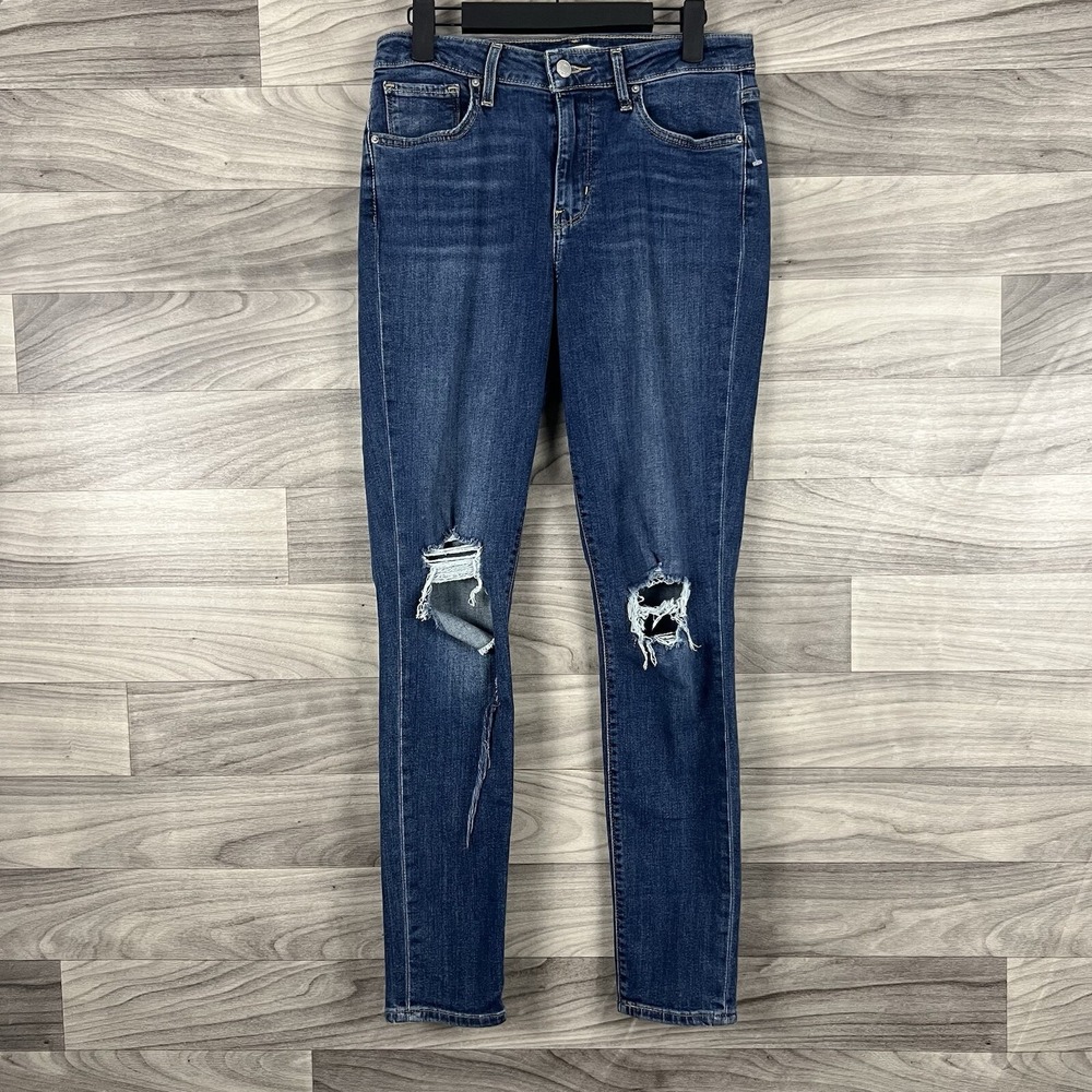 Levi's Jeans Womens Size 29 Blue 721 High Rise Skinny Stretch Pockets‎ Red Tab